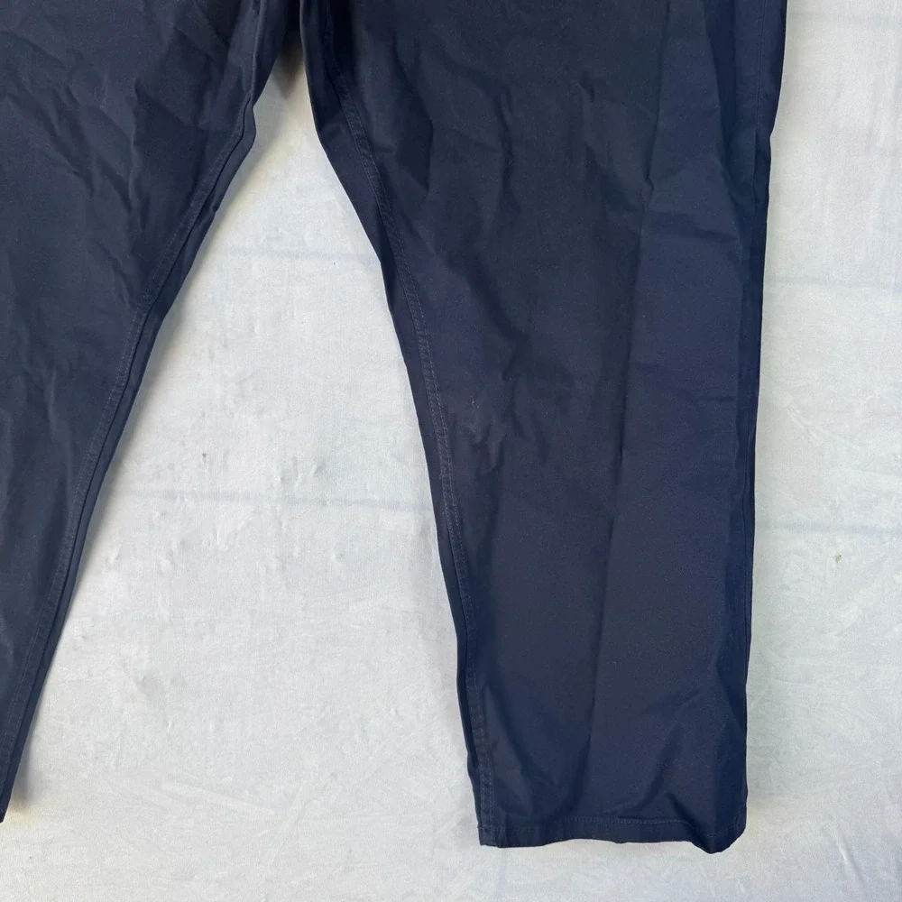 Chaps Chino Pants Mens 50x30 Navy Blue Cotton Stretch Slim Fit Straight Leg